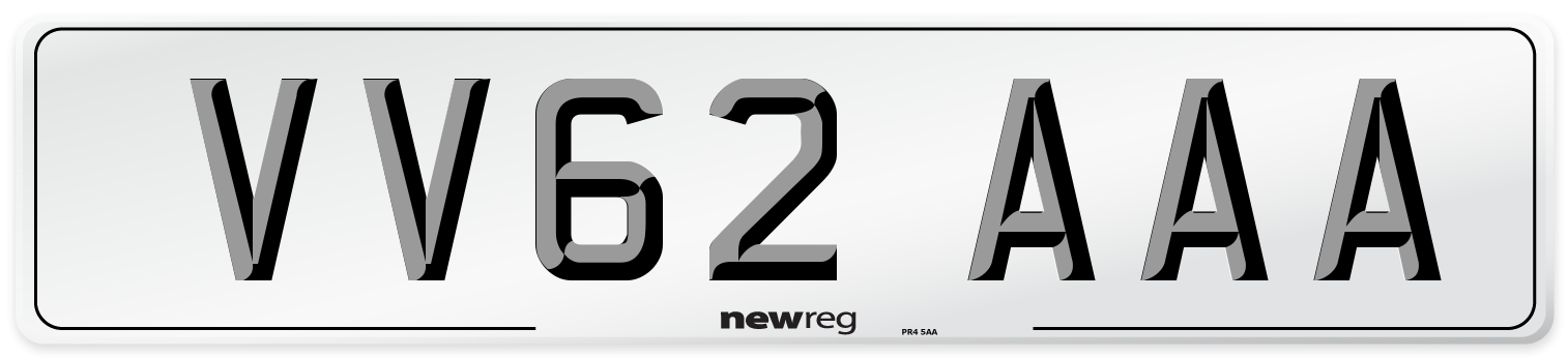 VV62 AAA Number Plate from New Reg